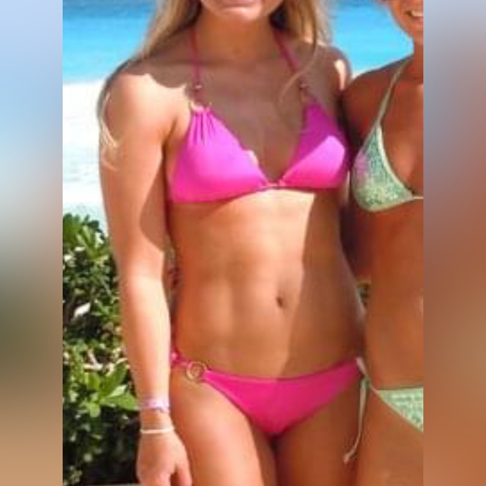 Vitamin A hot pink gold ring detail bikini - Picture 7 of 7